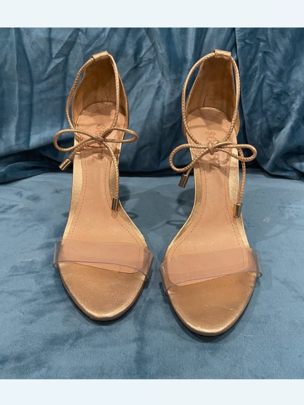 Schutz Ankle Tie High Heels, Sz7.5